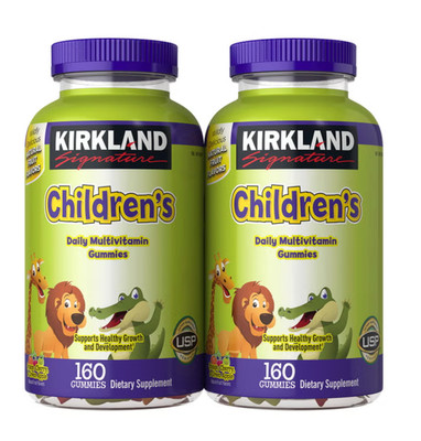Kirkland Signature Children's Daily Multivitamin Gummies 160 Ct 2 Pack USP