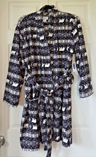 OLD NAVY Boys Black  White Polar Bear Fair Isle Fleece Robe Size XL-XXL NWT