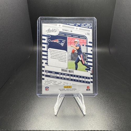 2024 Panini Absolute #103 Drake Maye Black - Picture 2 of 2
