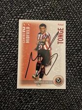 MICHAEL TONGE - SHEFFIELD UNITED FC FOOTBALL SIGNED SHOOT OUT CARD