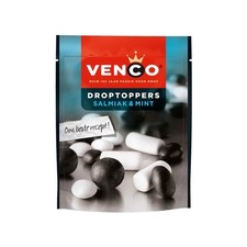 (31,07 EUR/kg) Venco Droptoppers Salmiak & Mint 225g