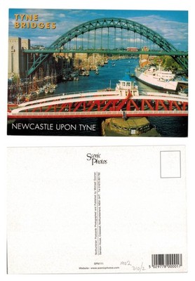 Postkarte - Newcastle Upon Tyne Tyne Brücken Drehbrücke Torkopf UNBESENDET