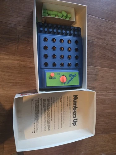 Vintage 1975 Milton Bradley Numbers Up Game Complete Working Timer memory skills