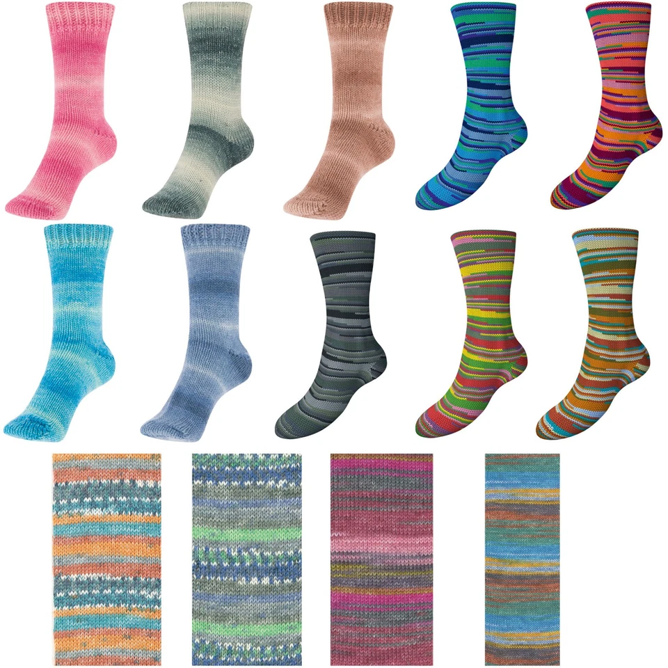 Austermann STEP 6-fach Qualitäts-Sockenwolle mit Zusatz Aloe Vera und Jojobaöl