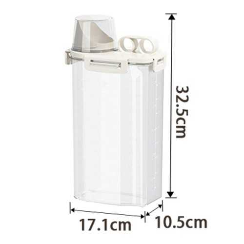 Sturdy Construction Kitchen Organizer Bin for Food Cereal Storage with Lid - Picture 10 of 33