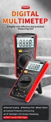 Digital-Multimeter 9205S AC/DC Spannung Strom Widerst. Diode Kap. inkl. Batterie
