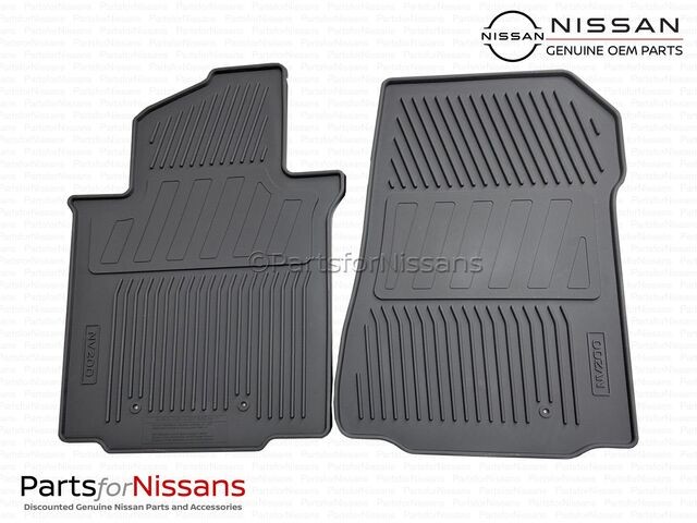 Genuine Nissan NV200 Front Floor Mats All Season Rubber NEW