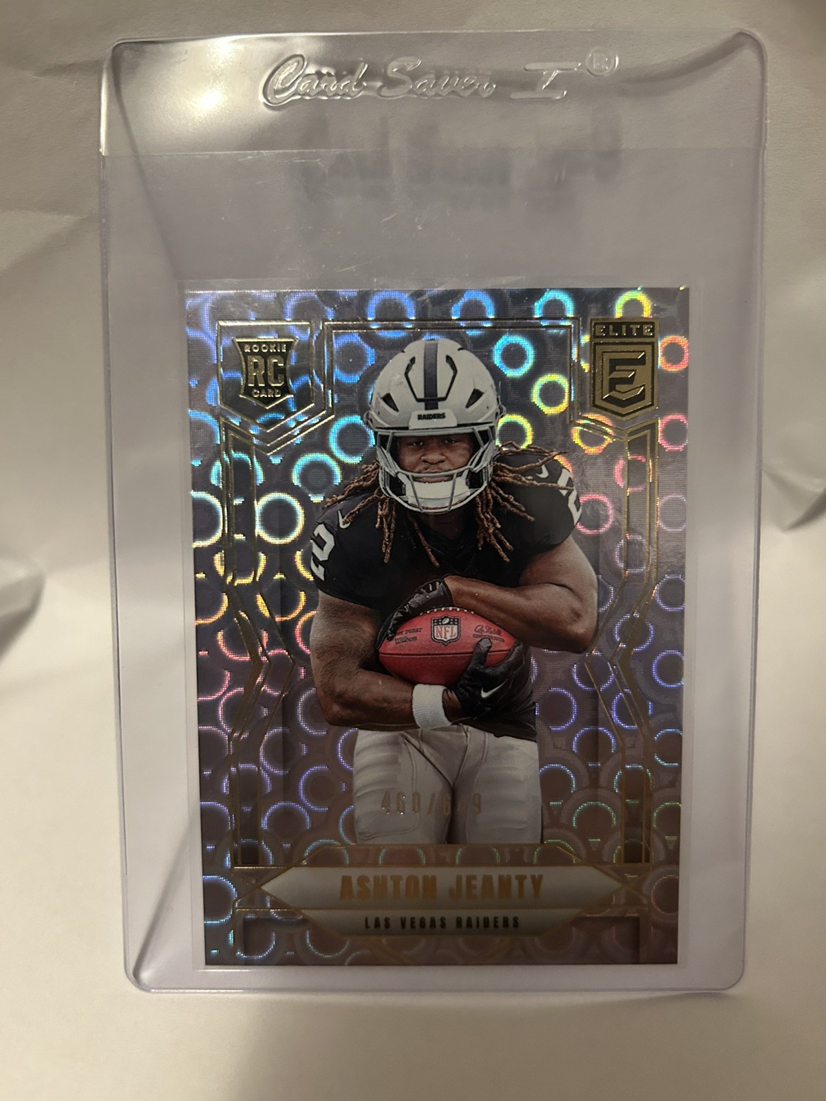 2025 Donruss Elite Ashton Jeanty #113 Lavender Pyramids RC /649 Raiders