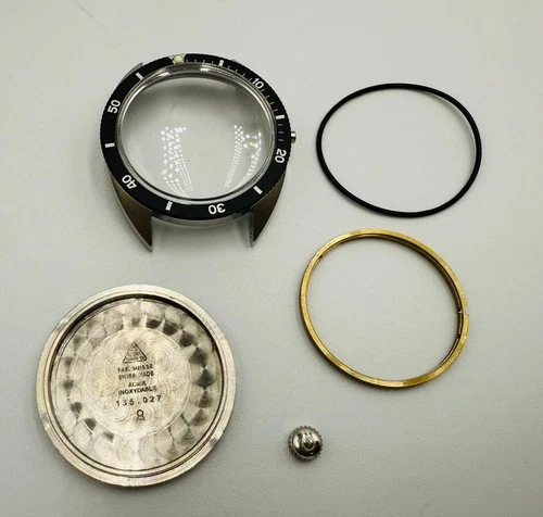 Rare Omega Seamaster 120m S/steel Divers Complete Mens Watch Case Ref. 135.027