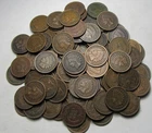 100 INDIAN HEAD CENT 40% PRE-1900'S 60% 1900'S,ALL GOOD+ TO FINE!!!!(E)