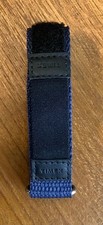 Timex Hook  Loop Adjustable Navy Nylon Watchband Width 22mm  Fits 18mm Lugs