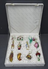 Old World Christmas Set of 11 Blown Glass Bride's Collection Ornaments in Box