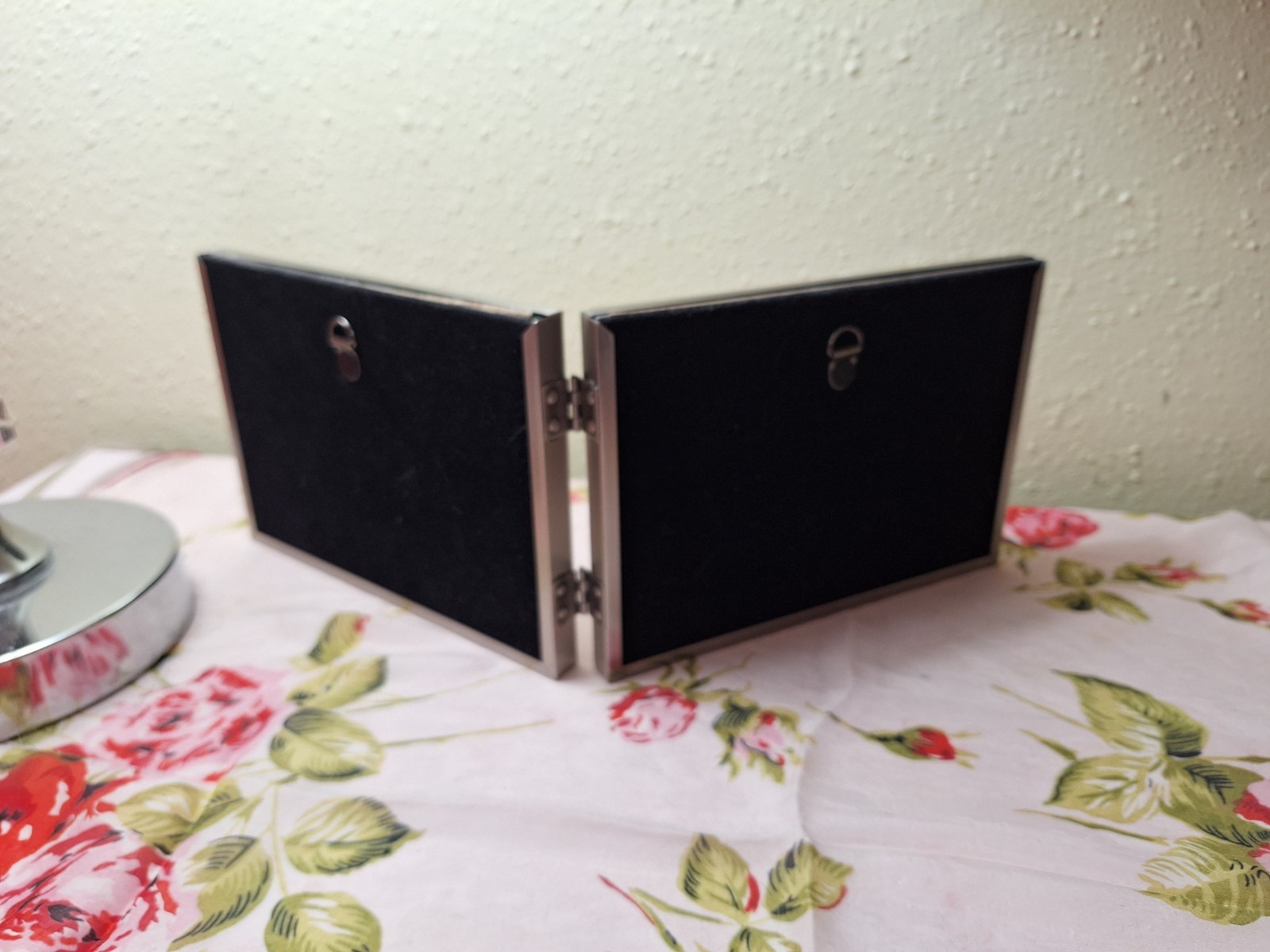 Malden Elegant Pewter Double Picture Frame International Designs MINT