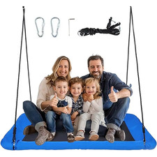 60" Rectangular Platform Tree Swing for Kids and Adults - 700Lb Capacity