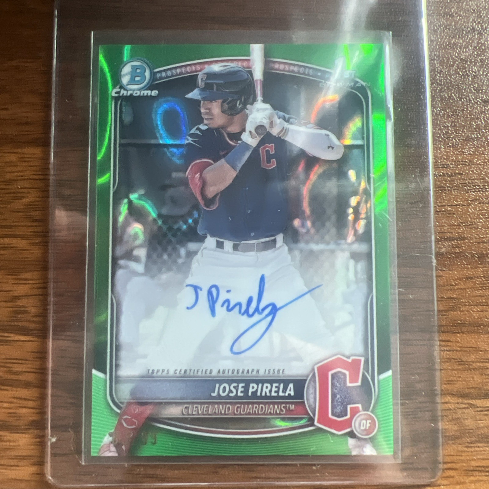 2025 Bowman - Chrome Prospect Autographs Jose Pirela #CPA-JP Green /99