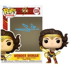 Gal Gadot Autographed The Flash Wonder Woman Pop Vinyl Figure #1334 * Vaulted!