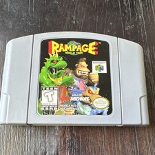 Nintendo Rampage World Tour Rampage Series N64 Cartridge NTSC-U/C T-Teen