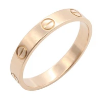 CARTIER Mini Love Ring 18KPG Pink Rose Gold Used unisex US size 8 #58