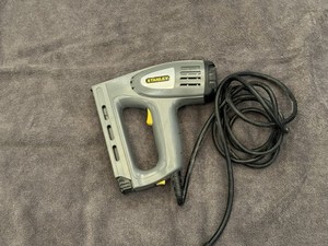 STANLEY TR150 Corded Electric Staple Gun Workshop Stapler Gray/Black/Yellow