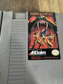 NES Lot of 5 Games: Simpsons, Ice Hockey, Star Tropics, Swords Serpants, NFL...