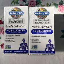 2 Garden of Life Men's Daily Care Probiotic 40Billion CFU 30 Capsules EXP 8/26