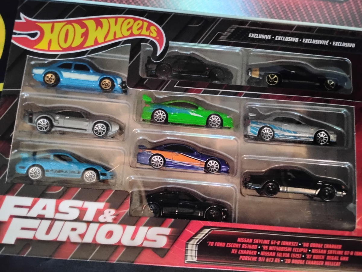 Hot Wheels HNT21 Fast & Furious Cars - Pack of 10 for sale online