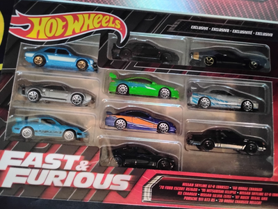 Hot Wheels HNT21 Fast & Furious Cars - Pack of 10 for sale online
