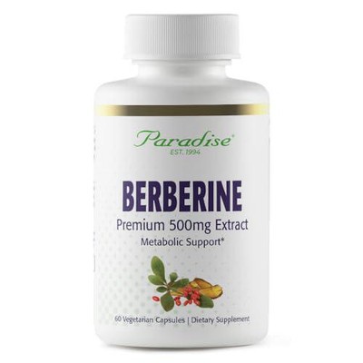 Paradise Herbs, Berberine Extract, 500 mg, Pure and Potent Berberine Supplement,
