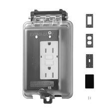 Outdoor Outlet Cover 1-Gang Weatherproof Electrical Outlet Cover with Lockable D