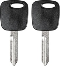 4C Chip Transponder Ignition Car Key Replacement, New Uncut, 2Pcs