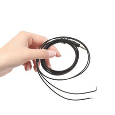 Upgrade Earphone Repair Cable Line 1.5M Black TPE 30 Cores for DIY Use
