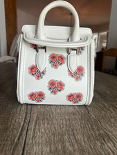 Alexander McQueen Leather Top Handle Bag Flowers Small Vintage