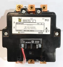 SQUARE D 8502SFO2S NEMA SIZE 4 CONTACTOR SER.A 110-120V NEW WITHOUT BOX