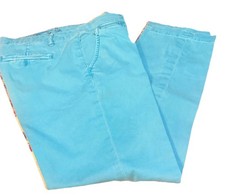 Anthropology Pilcro  the Letterpress Blue Hyphen Straight Leg Pants Women  s 28