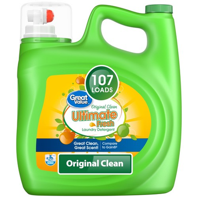 #ad Ultimate Fresh Laundry Detergent Original Clean 154 fl oz 107 Loads $13.97