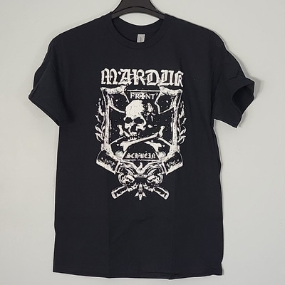 MARDUK Frontschwein Schield L LARGE Official T-Shirt Black Mens Band Logo