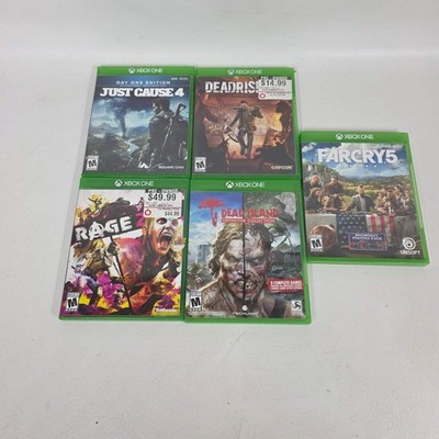 Lot of 5 Xbox One Games - Far Cry 5 Just Cause 4 Dead Rising 4 Rage 2 Dead