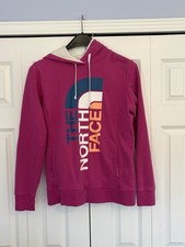 The North Face Women Hoodie Pink Logo Long Sleeve size Large