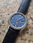 Vintage Seiko Elnix 0703 6010 Kanji April 1973 28800 BPH Blue Dial