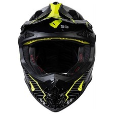 CASCO CROSS ENDURO MOTARD OFFROAD BMX FUORISTRADA UFO INTREPID 2022 NERO GIALLO