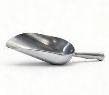 6 OZ Cast Aluminum Utility Scoop, One-Piece Solid Ice Scoop for Ice Buet