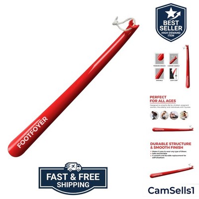 Long shoehorn that is comfortable to wear and has a handle is ideal for both ...