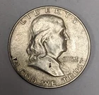 1952 P Franklin Silver Half Dollar