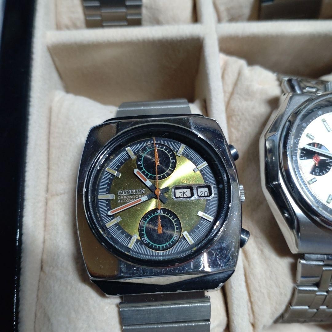 Citizen Challenge Timer Working Panda Dial Rare V… - image 6