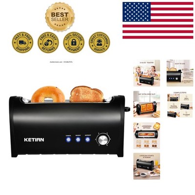 High-Performance 2 Slice Toaster with Removable Crumb Tray and LED Display