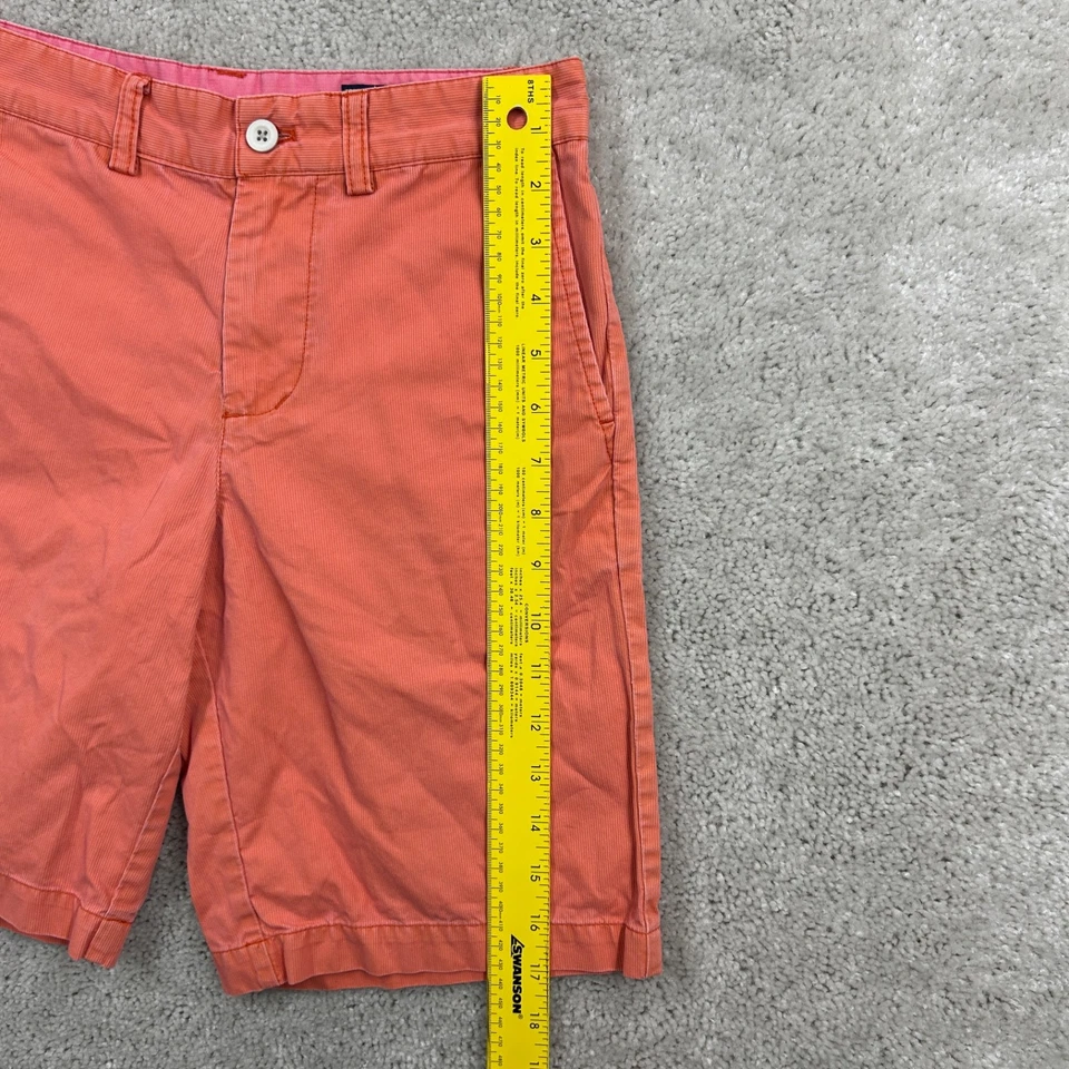 Vineyard Vines Breaker Shorts Boys Size 12 Orange Flat Front Cotton Chino - Image 4 of 4
