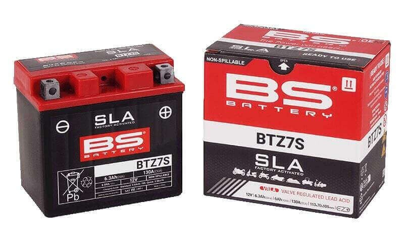 Batterie BS BTZ7S SLA 300635-1 haute performance pour Honda CRF 450 X de course