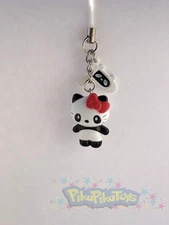Sanrio Hello Kitty Panda Mascot Figure Charm Strap - White Panda Kitty