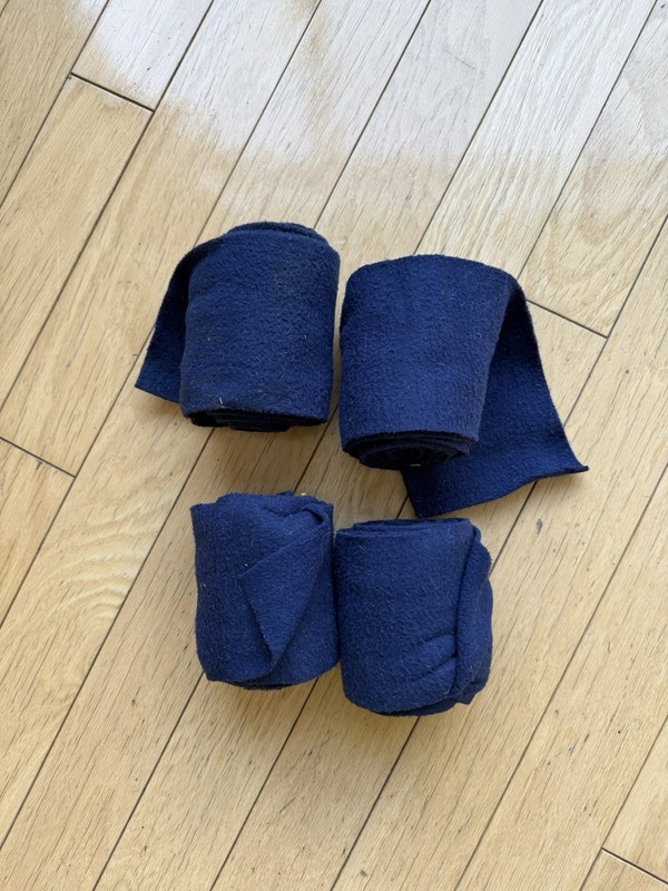 Smart Pak Fleece Polo Wraps Horse Size Blue