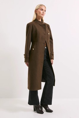 Wallis Brown Coat Womens Workwear Jackets & Coats